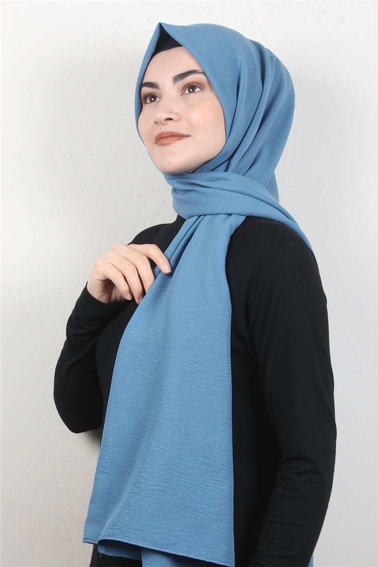 Prime Pamuk Caz Şal 5501-1 Mavi