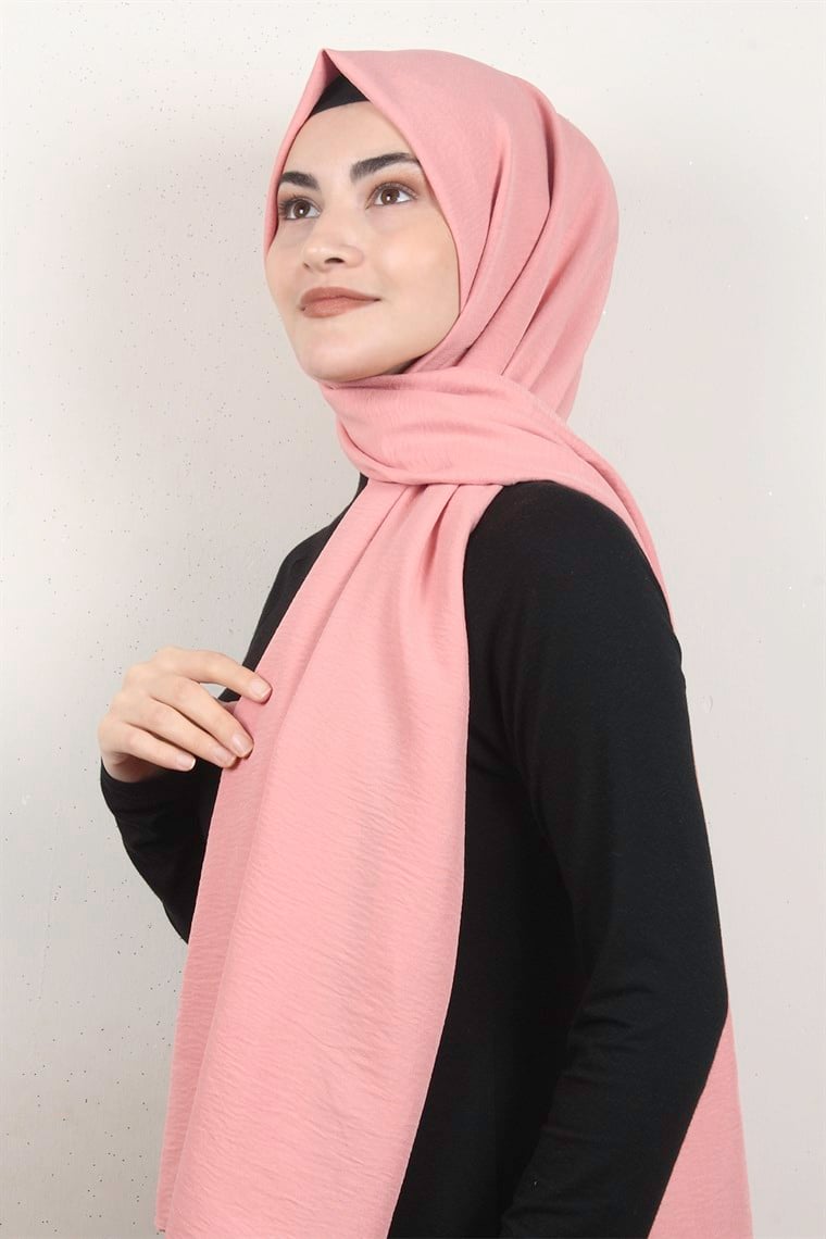 Prime Pamuk Caz Şal 5501-14 Pastel Pembe