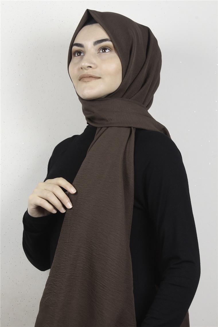 Prime Pamuk Caz Şal 5501-37 Kahverengi