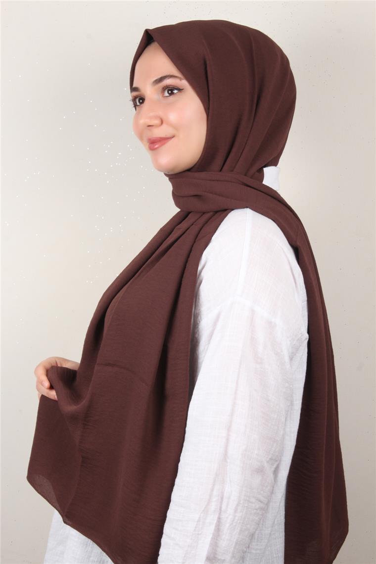 Qoza Cazz Şal 1489-27 Kahverengi
