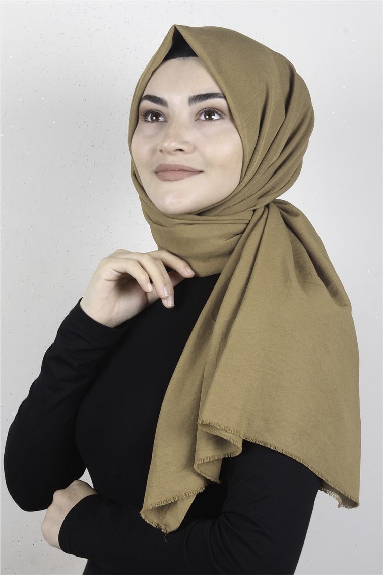 Relax Kraşlı Şal 2721-10 Karamel