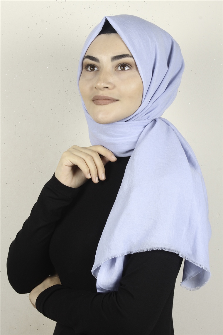 Relax Kraşlı Şal 2721-14 Bebe Mavisi