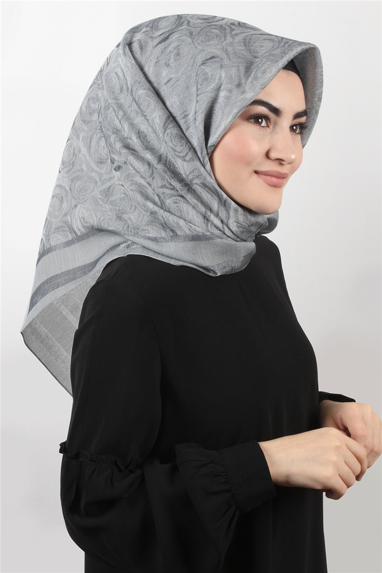 Rose Simli Eşarp 3200-4 Gri