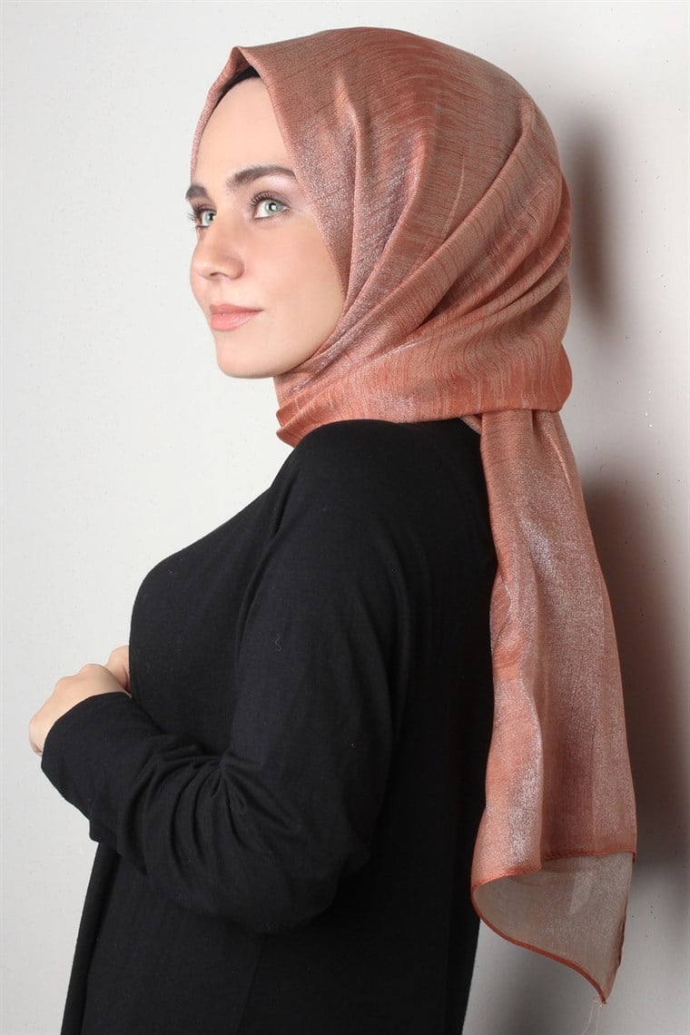 Rose Simli Şal 1385- Kiremit