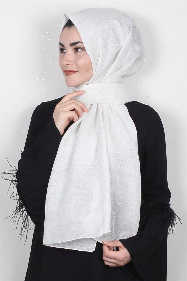 Rose Simli Şal 1385-27 Ekru