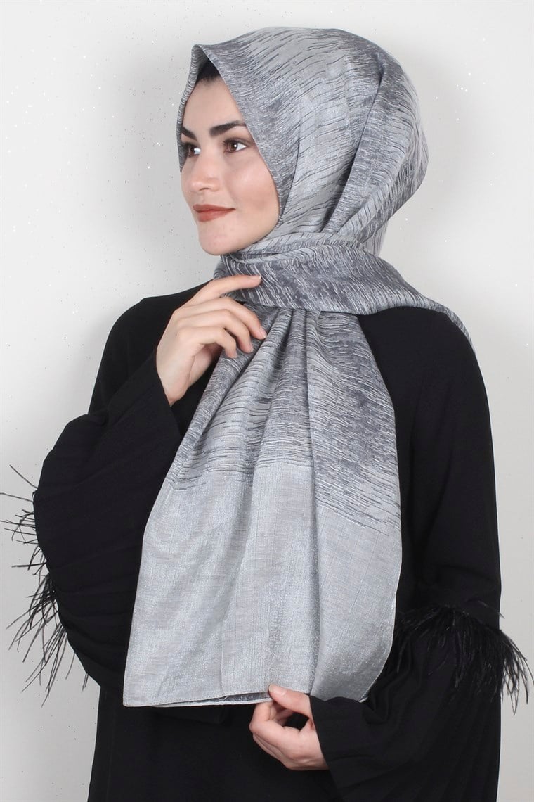 Rose Simli Şal 1385-30 Gri