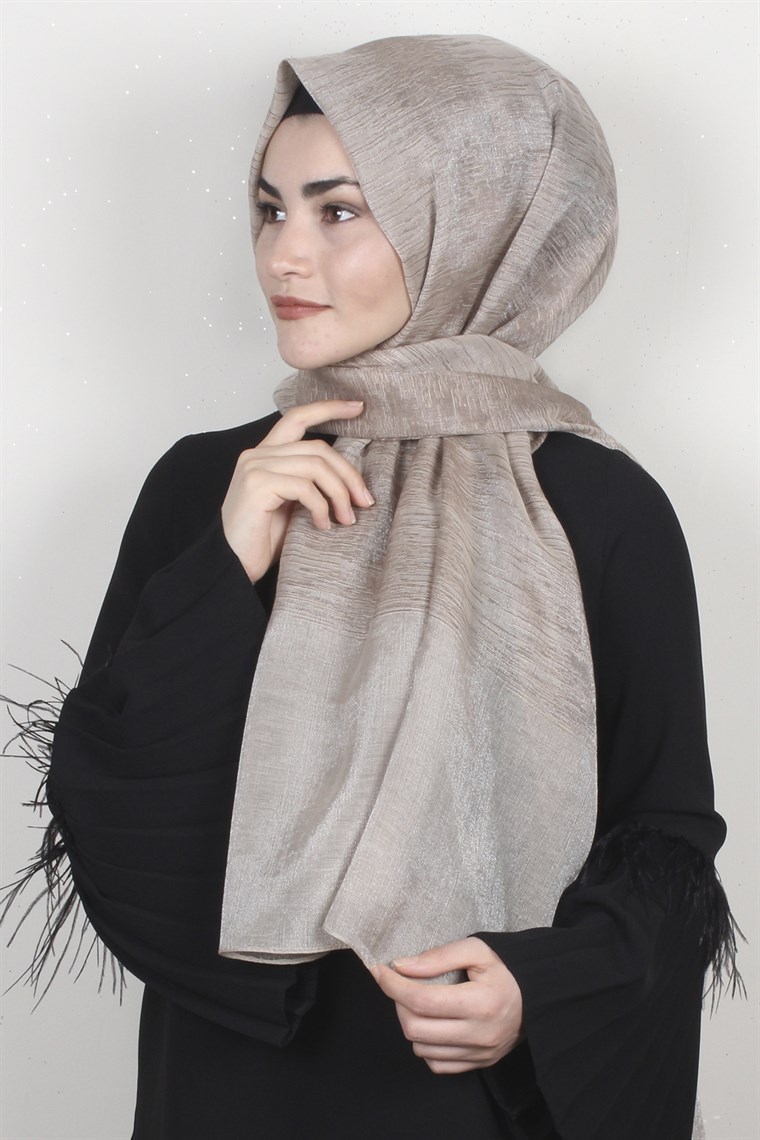 Rose Simli Şal 1385-35 Vizon