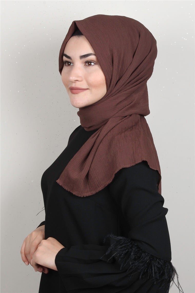 Royal Bürümcük Şal 1453-13 Kahverengi