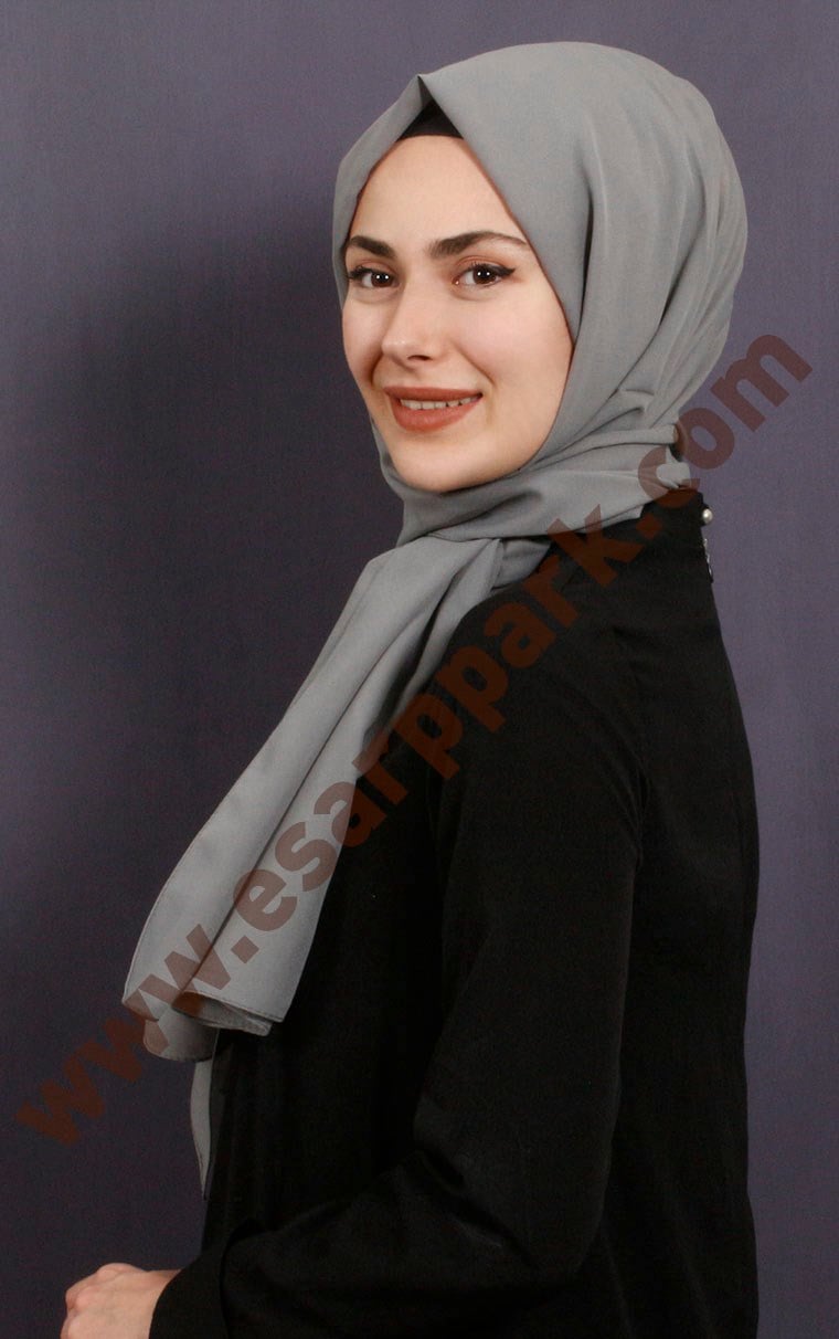 Şifon Şal Düz Renk 1293-64