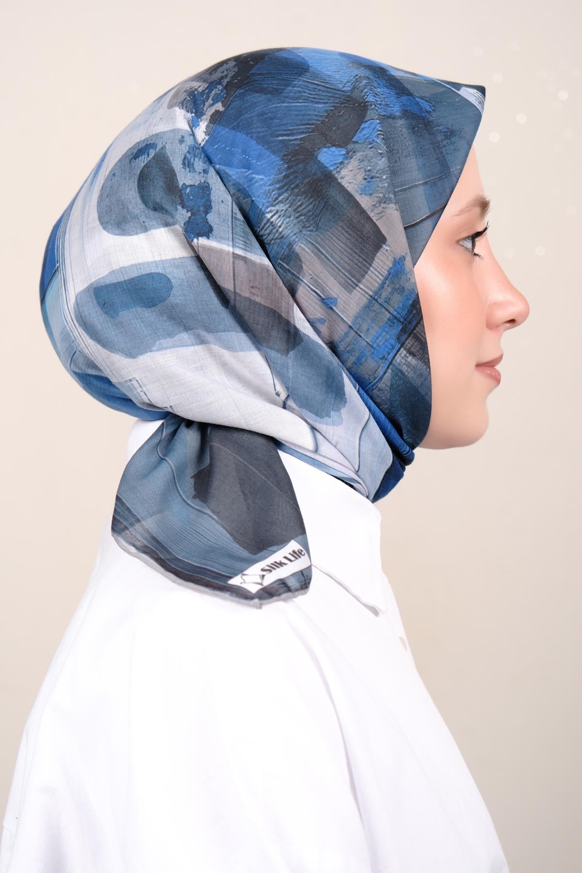 Silk Life Firuze Soft Eşarp 1712-2