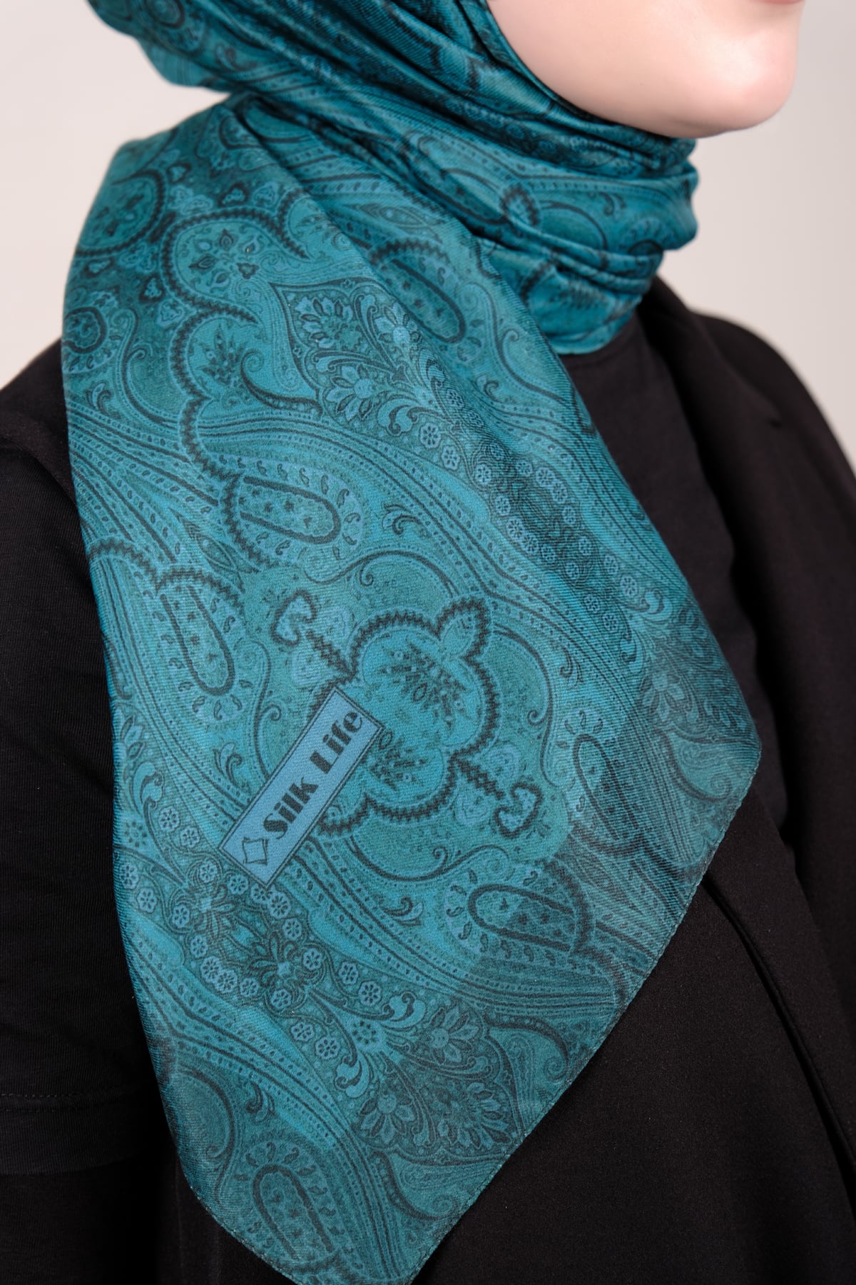 Silk Life Firuze Soft Şal 1510-2