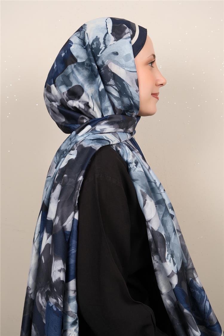 Silk Life Firuze Soft Şal 1517-1