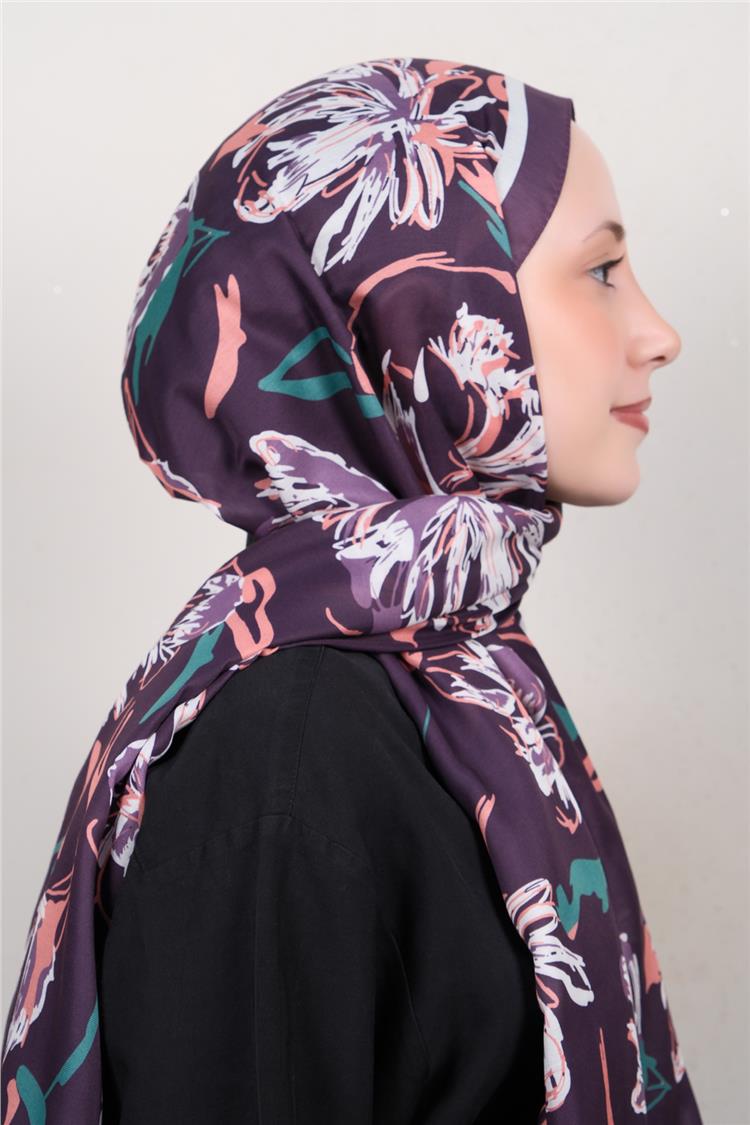Silk Life Firuze Soft Şal 1522-4