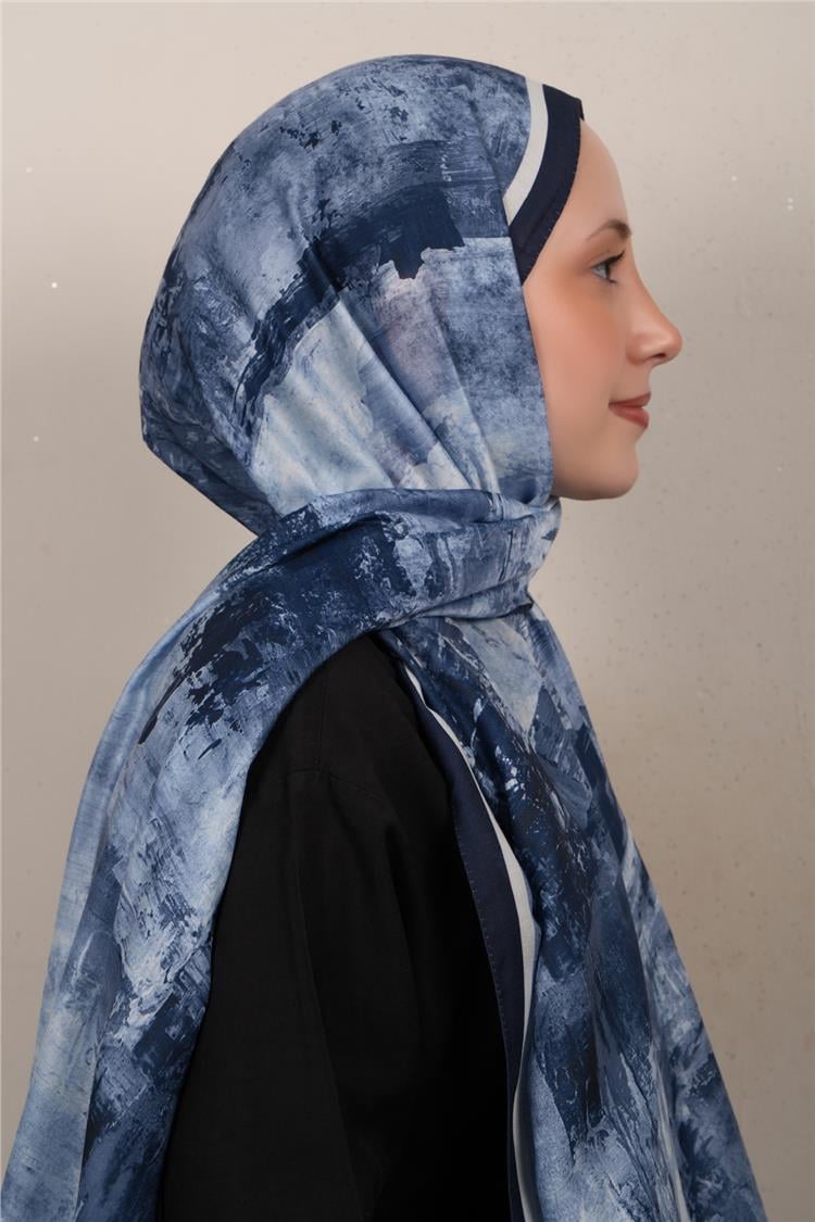 Silk Life Firuze Soft Şal 1523-1
