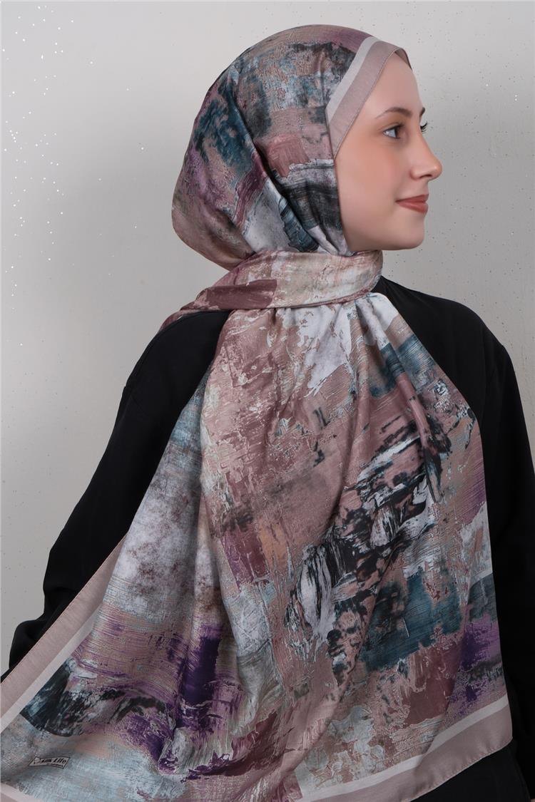 Silk Life Firuze Soft Şal 1523-6