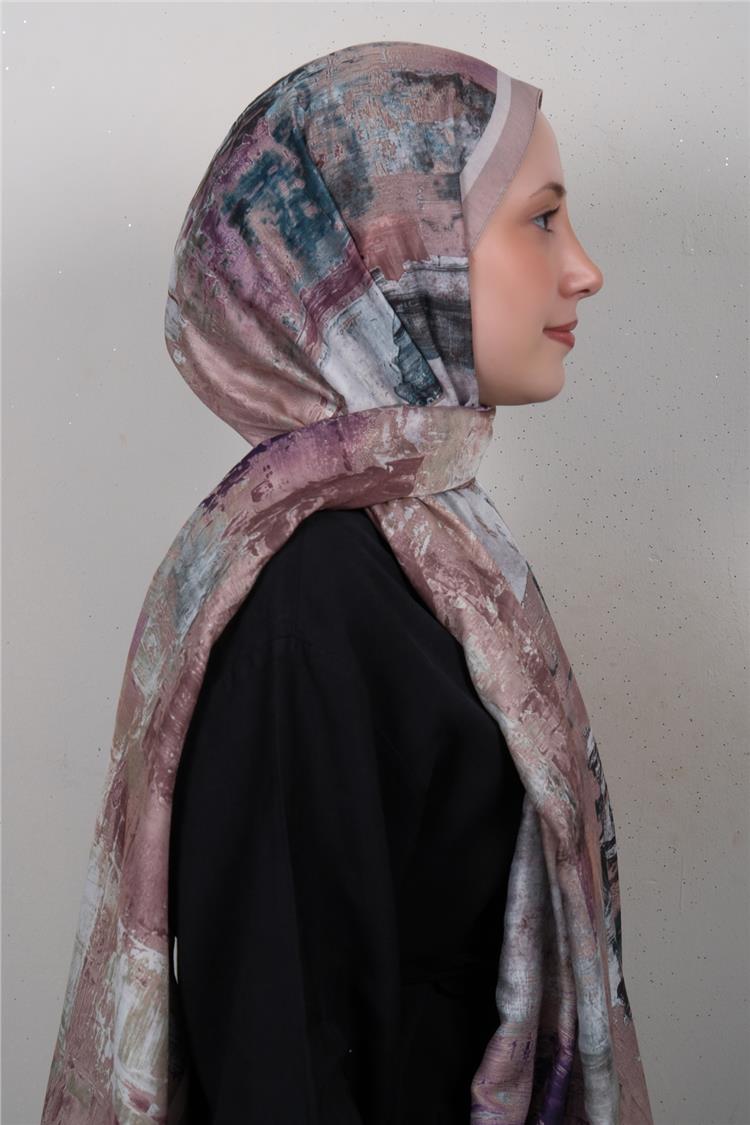 Silk Life Firuze Soft Şal 1523-6