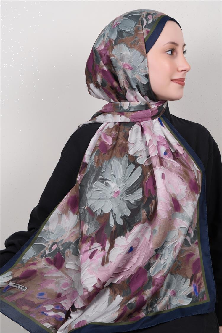 Silk Life Firuze Soft Şal 1524-5