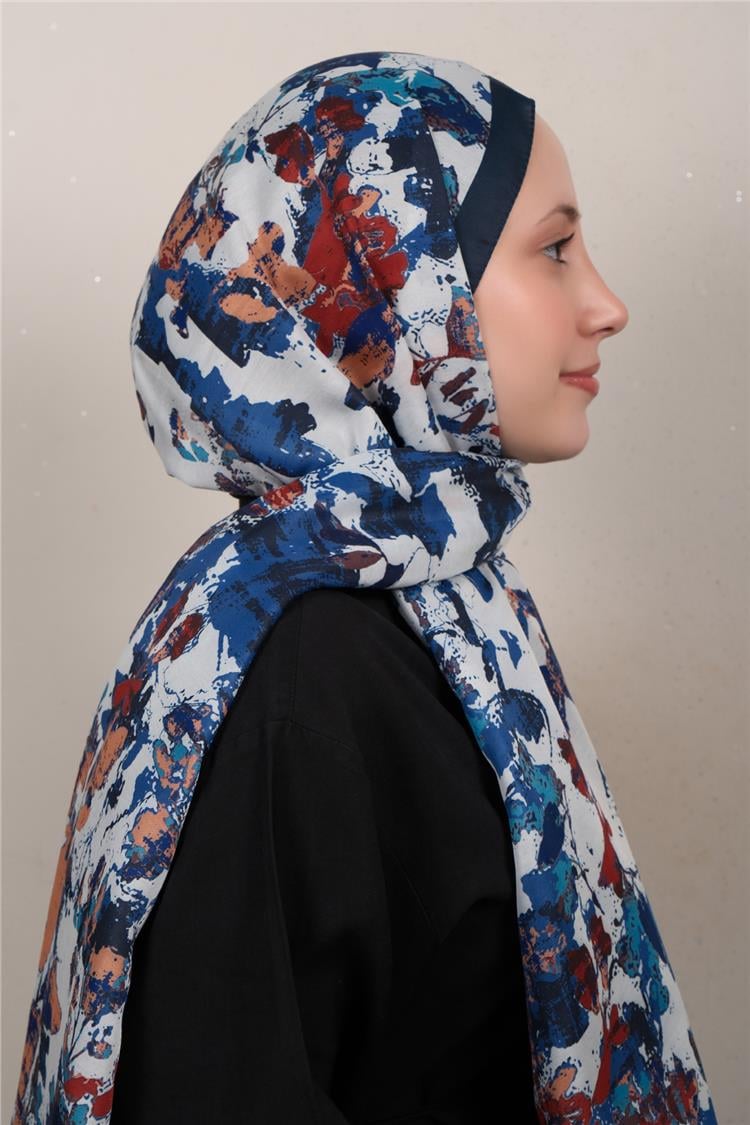 Silk Life Firuze Soft Şal 1525-9