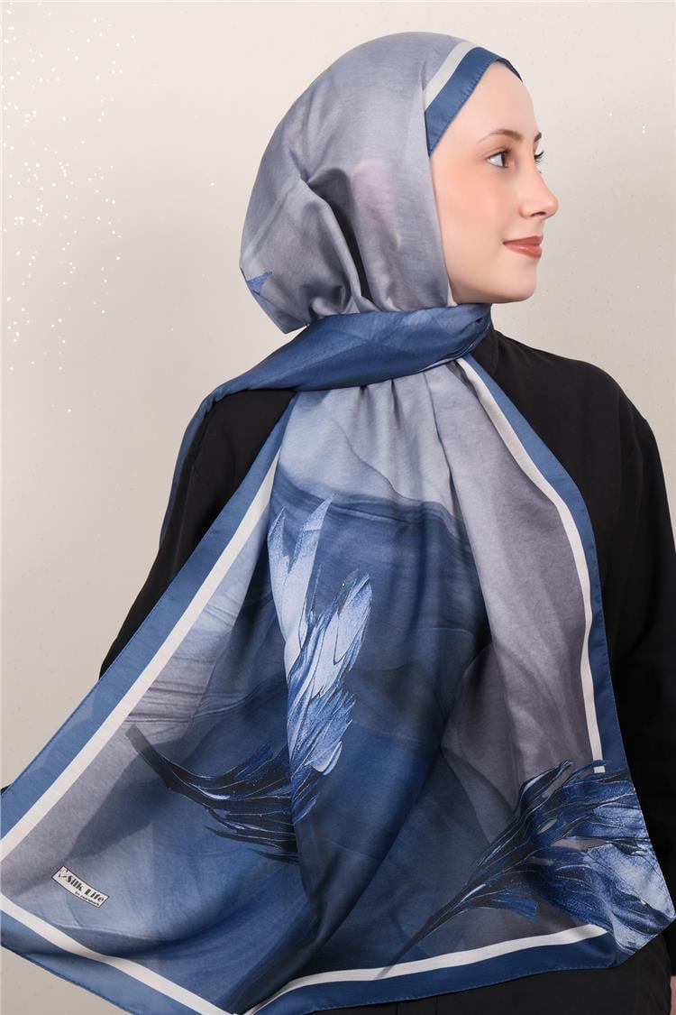 Silk Life Firuze Soft Şal 1528-4