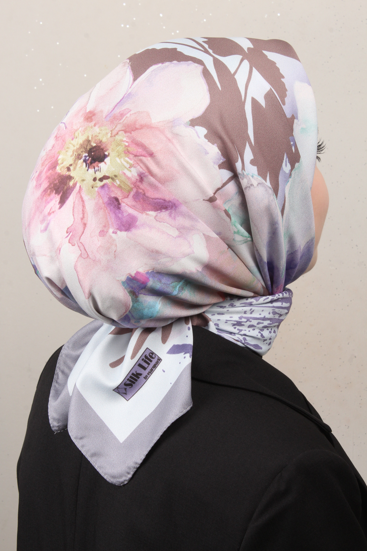 Silk Life Lotus Eşarp 4120-12 Gri