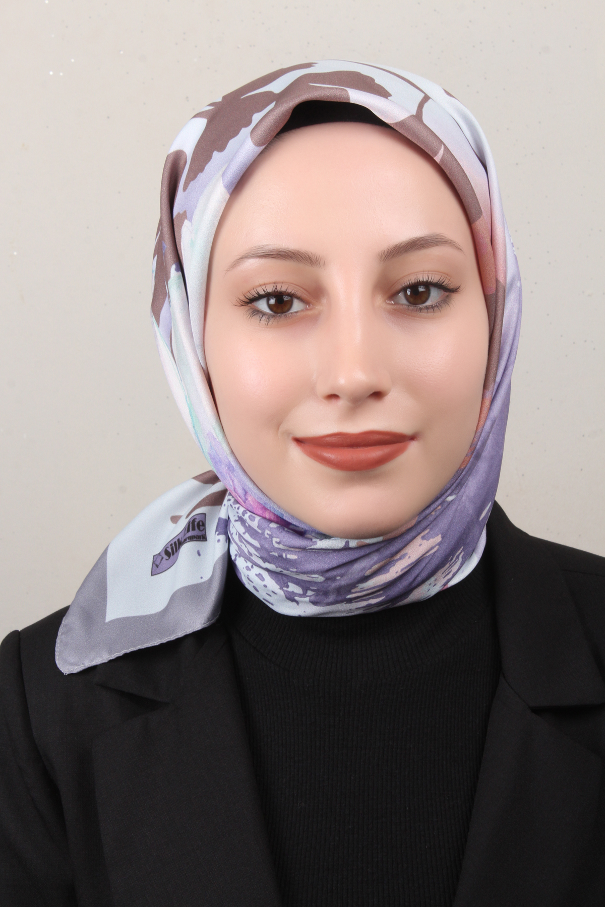 Silk Life Lotus Eşarp 4120-12 Gri