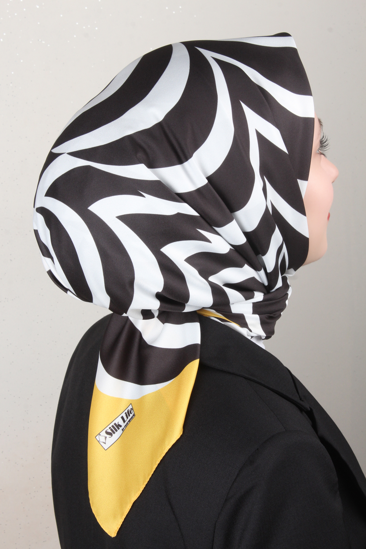 Silk Life Lotus Eşarp 4122-4 Sarı