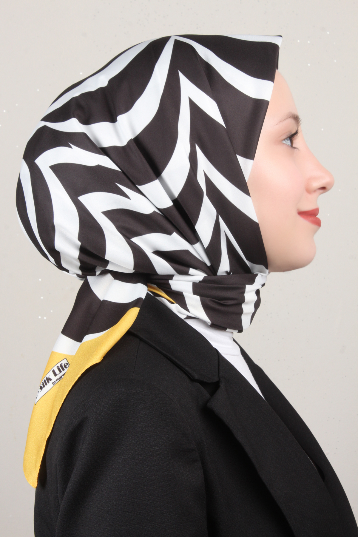 Silk Life Lotus Eşarp 4122-4 Sarı