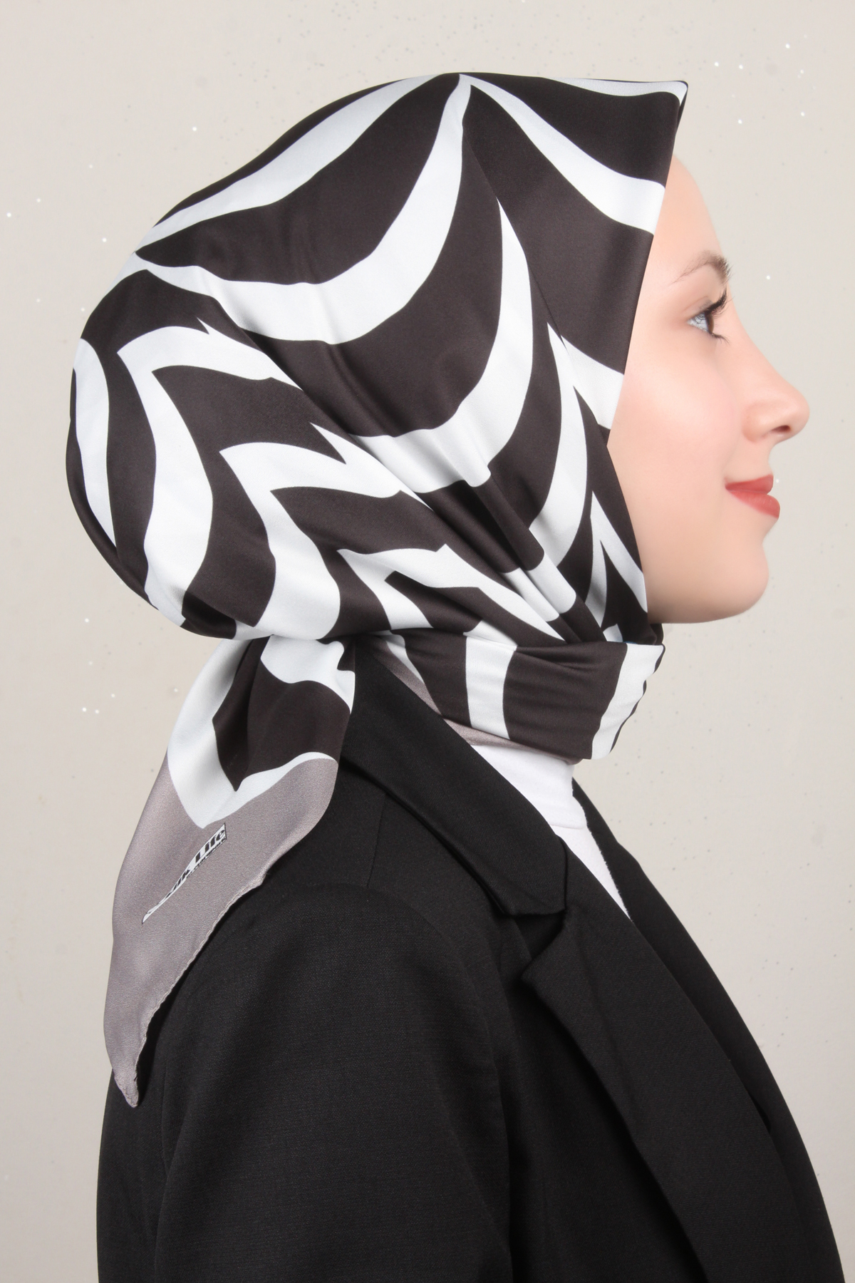 Silk Life Lotus Eşarp 4122-6 Gri