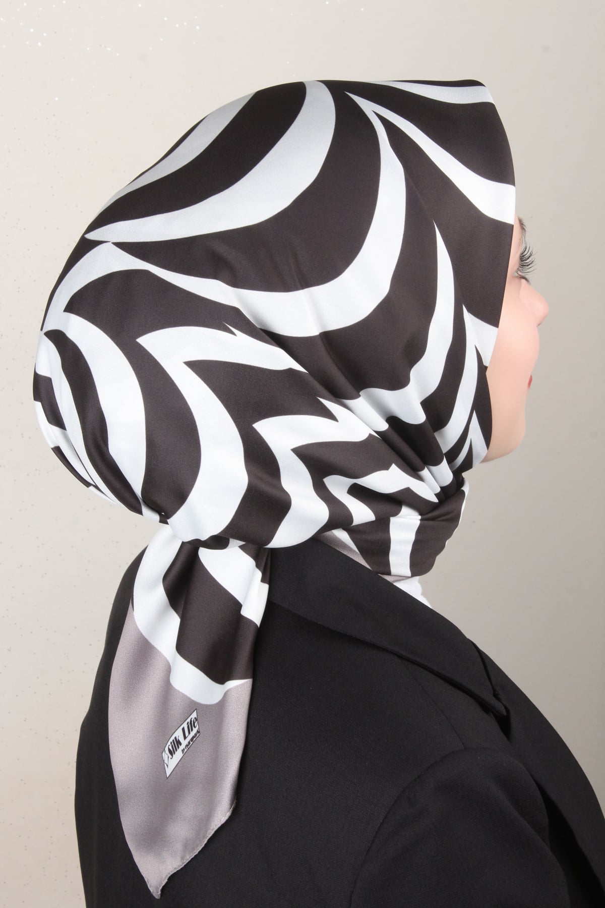 Silk Life Lotus Eşarp 4122-6 Gri