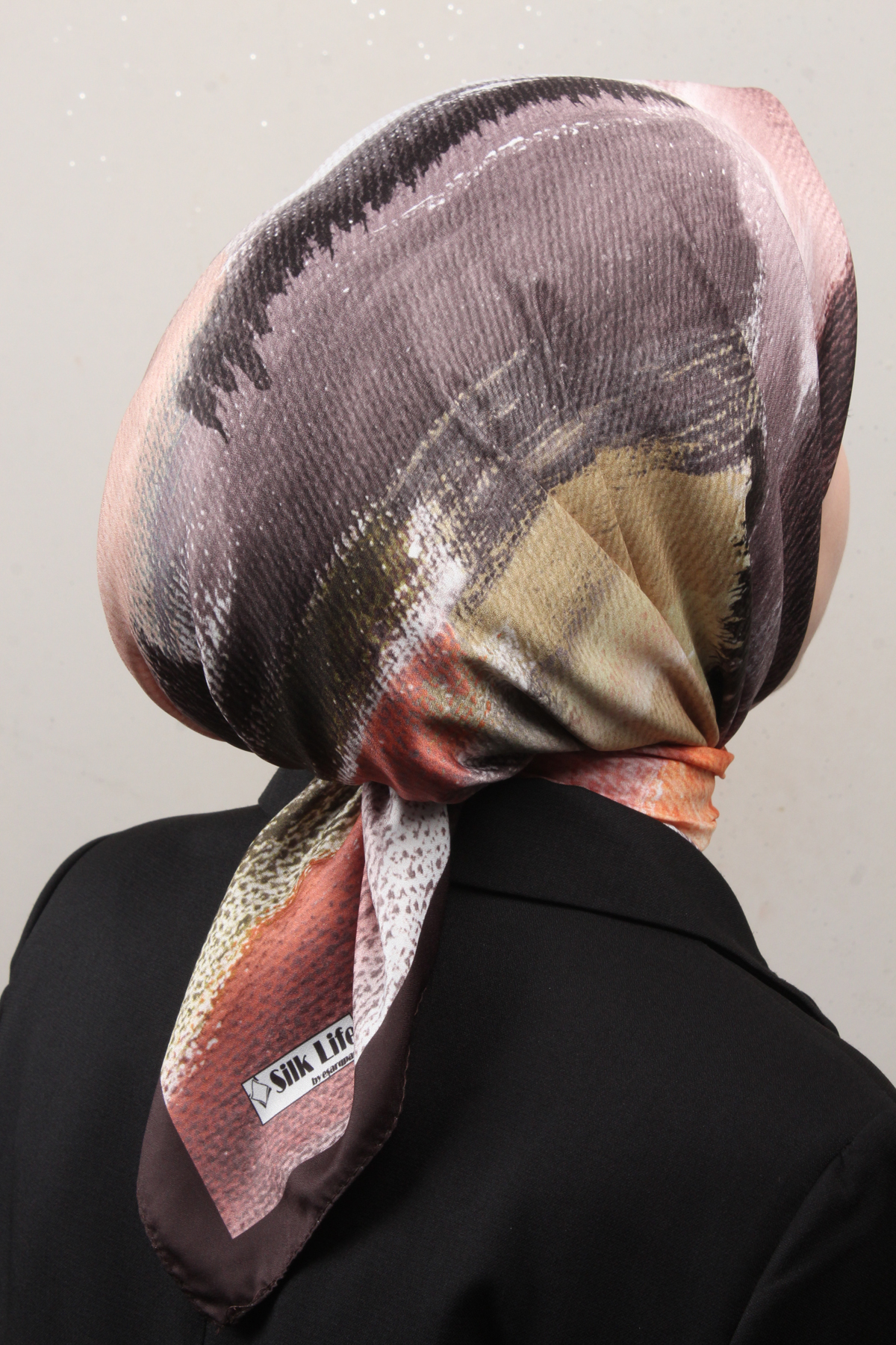 Silk Life Lotus Eşarp 4125-6 Haki