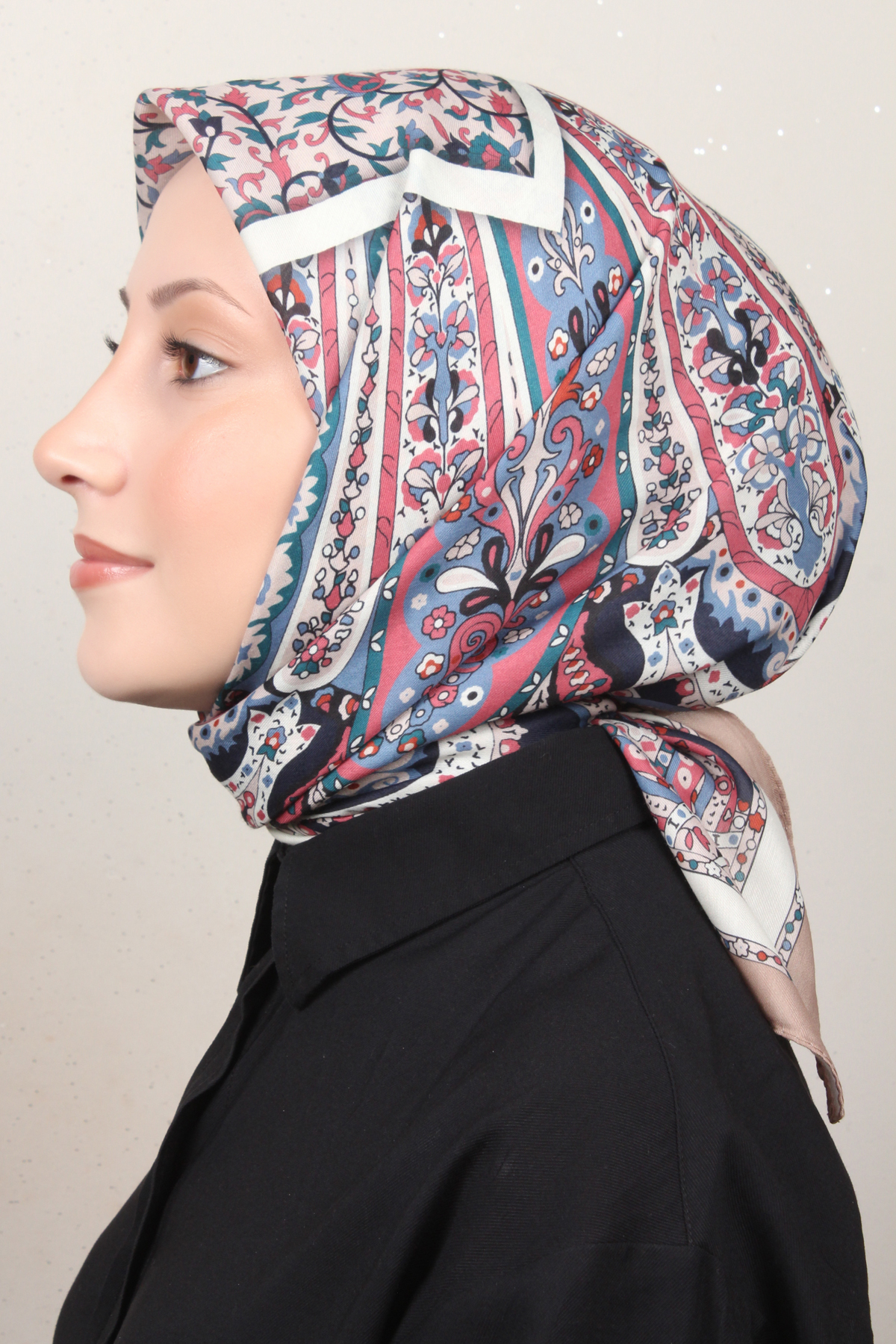 Silk Life Soft Pamuk Eşarp 4127-6 Sütlü Kahve 