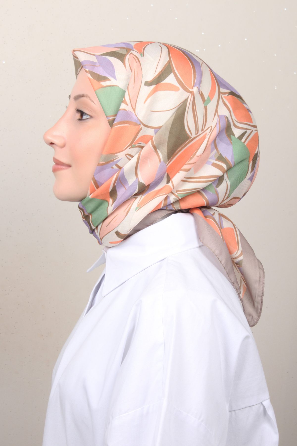 Silk Life Soft Pamuk Eşarp 4128-11 Toprak 