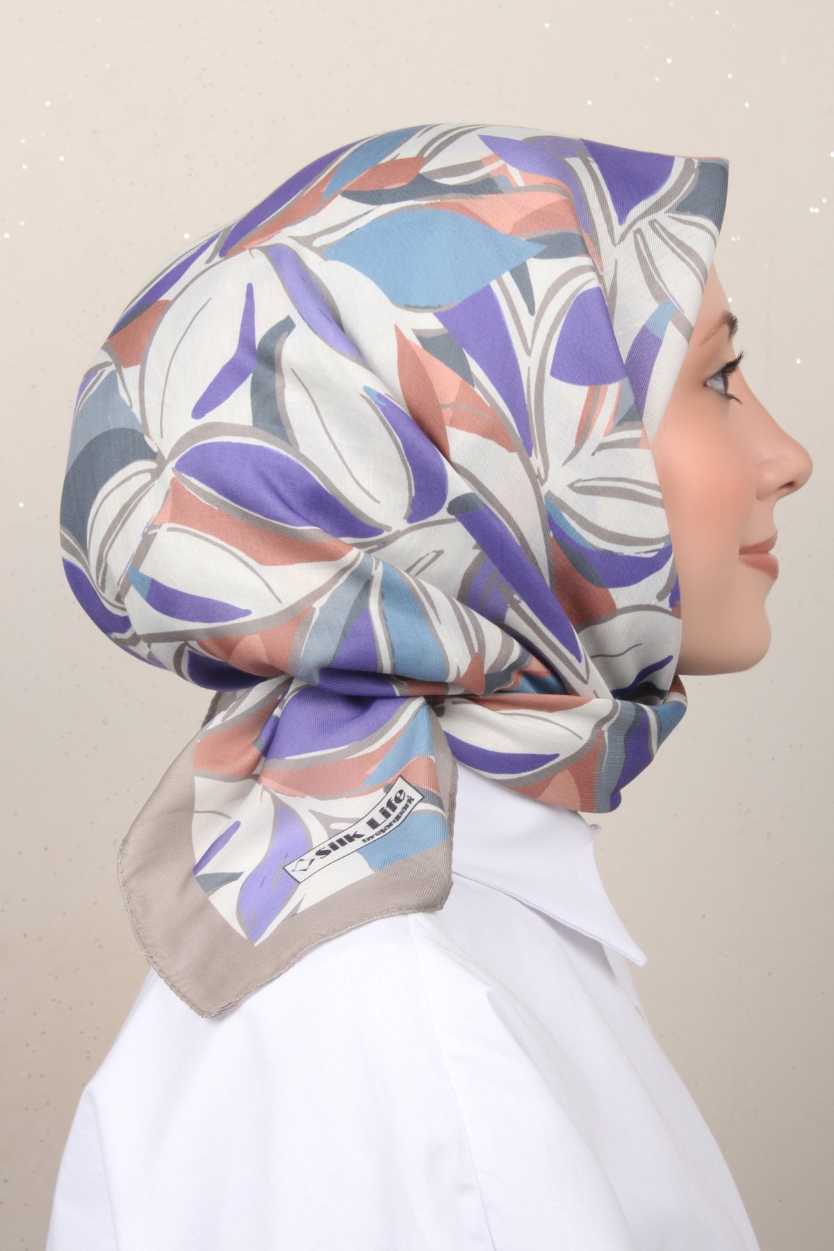 Silk Life Soft Pamuk Eşarp 4128-3 Islak Kum 