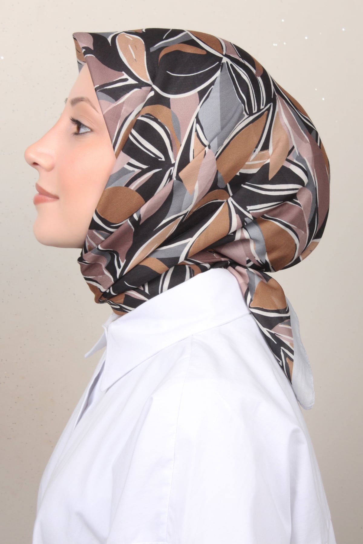 Silk Life Soft Pamuk Eşarp 4128-6 Gri 