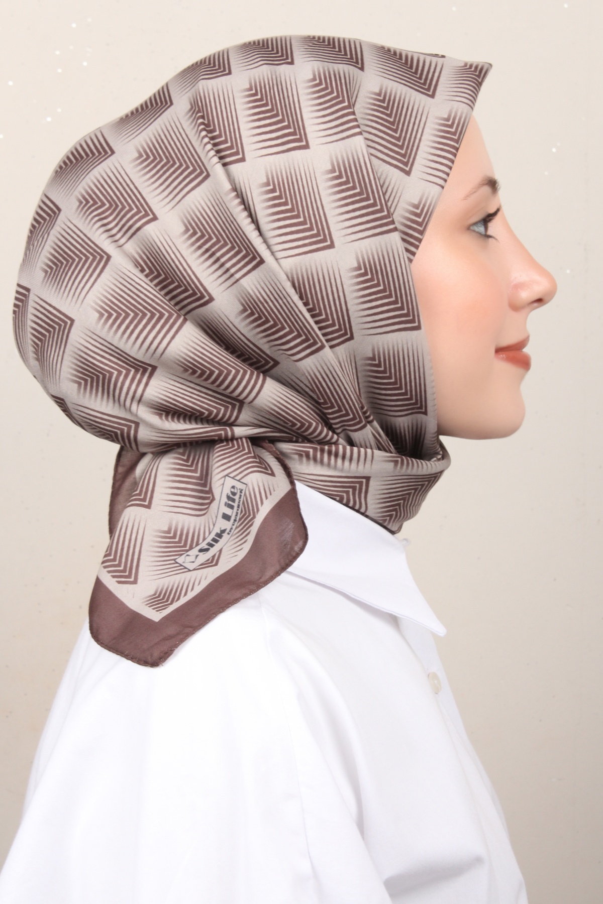 Silk Life Soft Pamuk Eşarp 4129-10 Haki