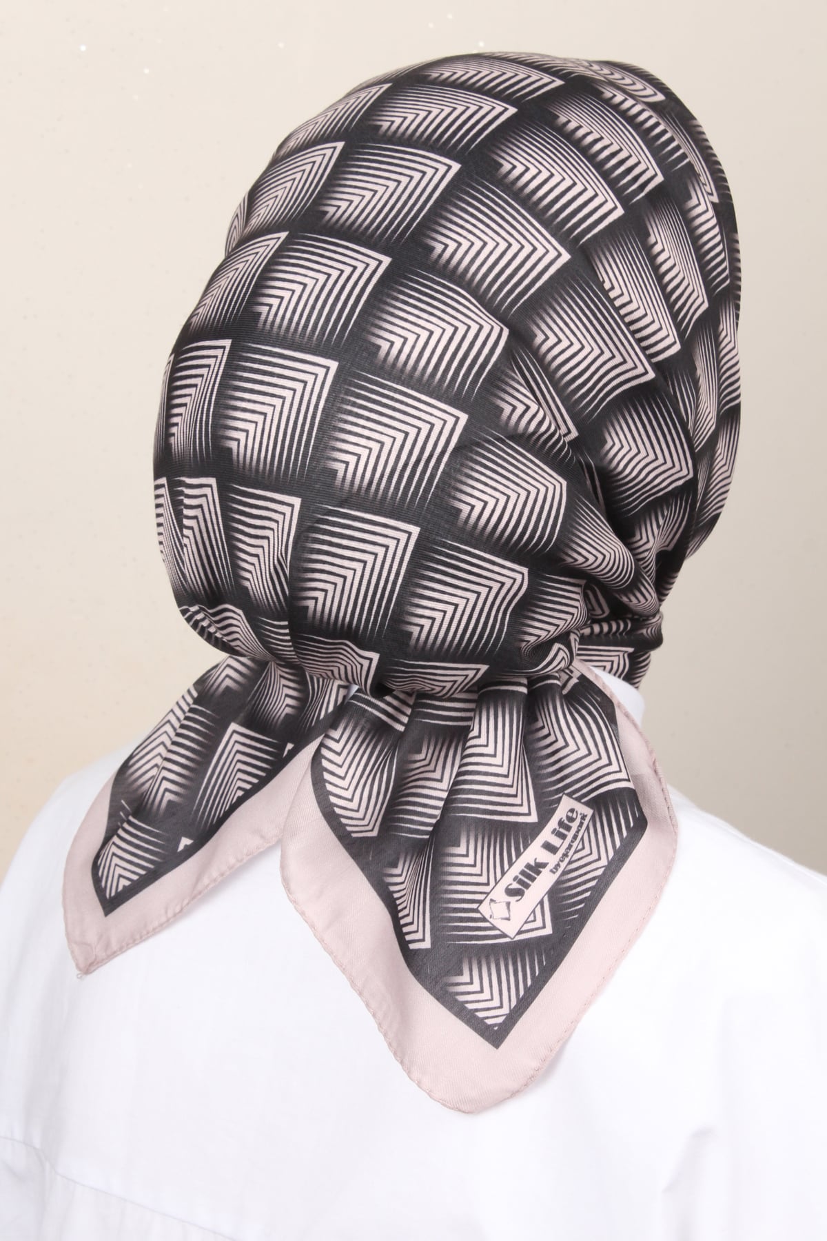 Silk Life Soft Pamuk Eşarp 4129-15 Pudra