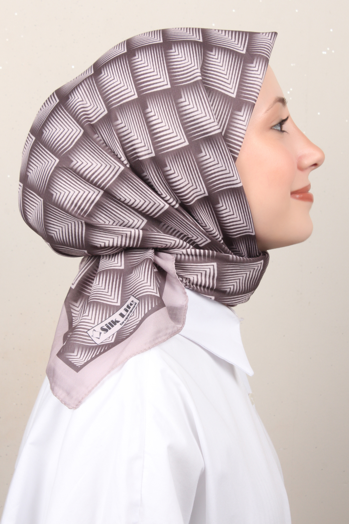 Silk Life Soft Pamuk Eşarp 4129-2 Sümbül 