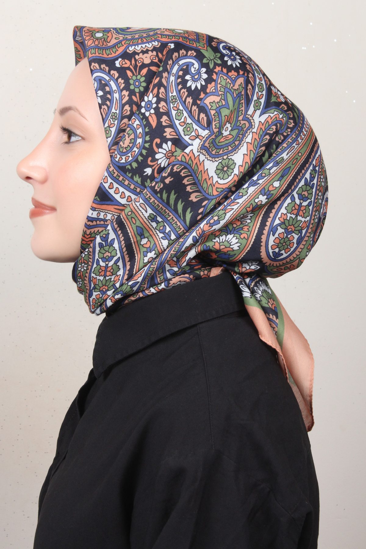 Silk Life Soft Pamuk Eşarp 4130-1 Taba 
