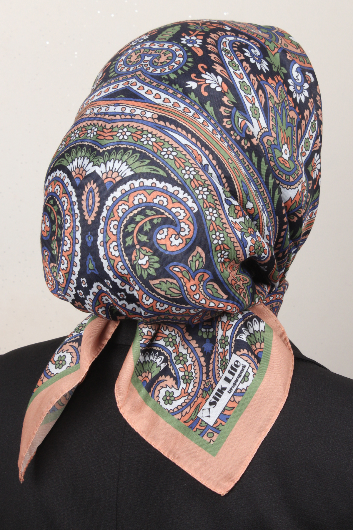 Silk Life Soft Pamuk Eşarp 4130-1 Taba 