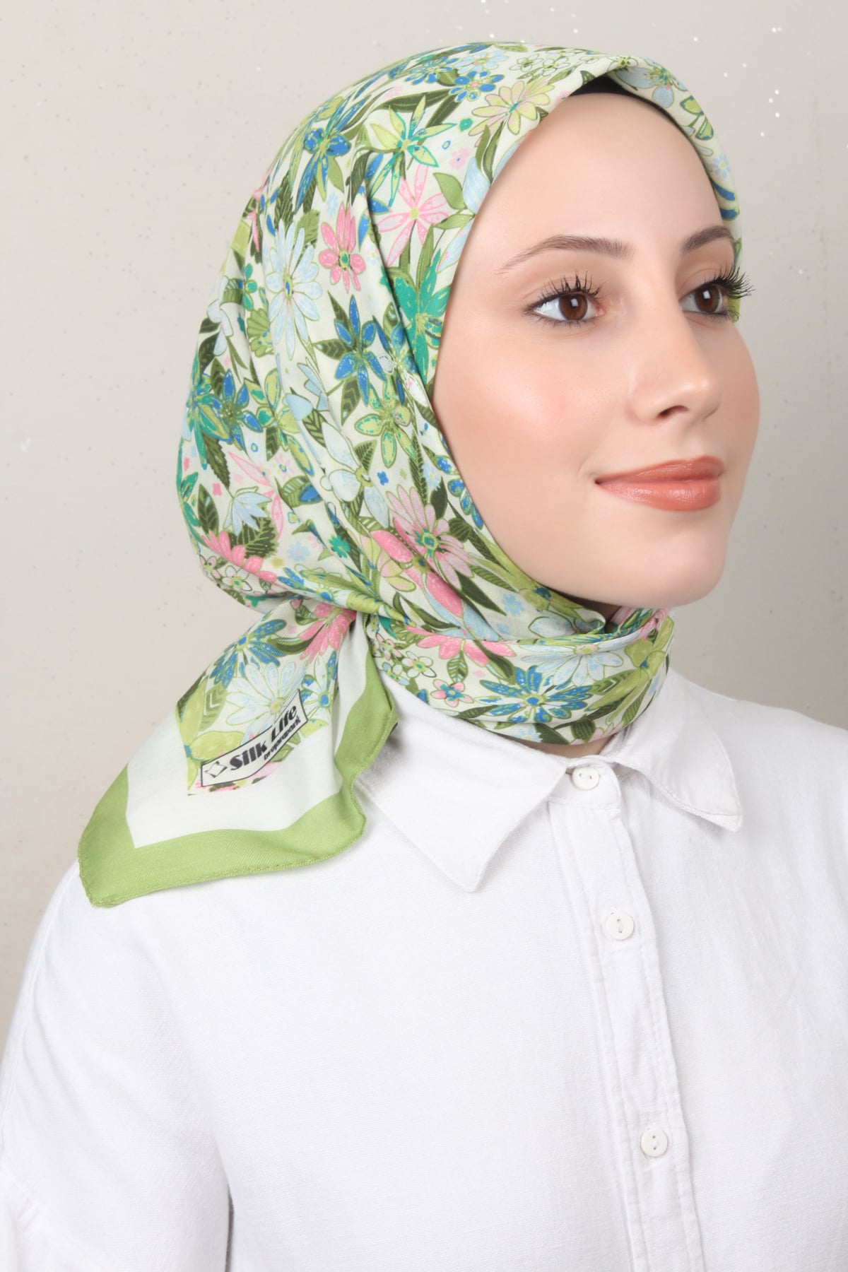 Silk Life Soft Pamuk Eşarp 4133-8 