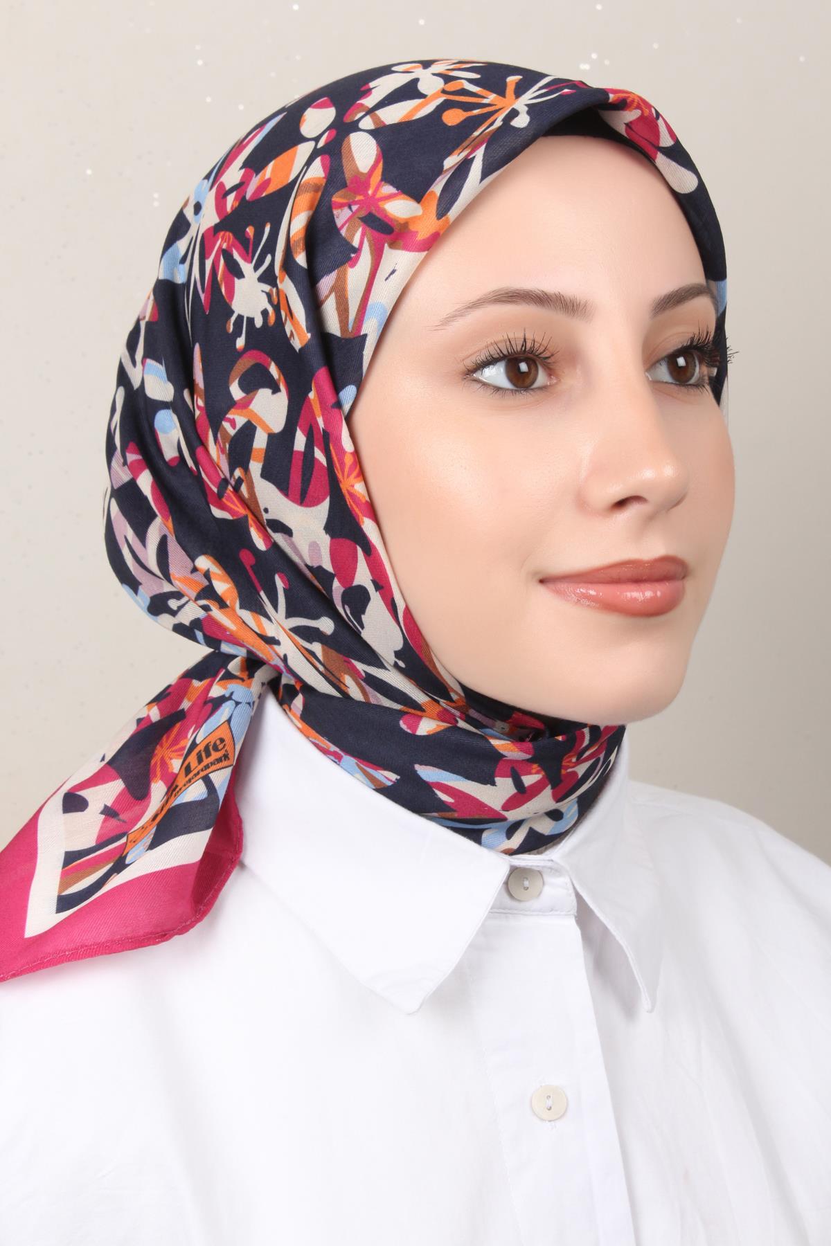 Silk Life Soft Pamuk Eşarp 4134-10