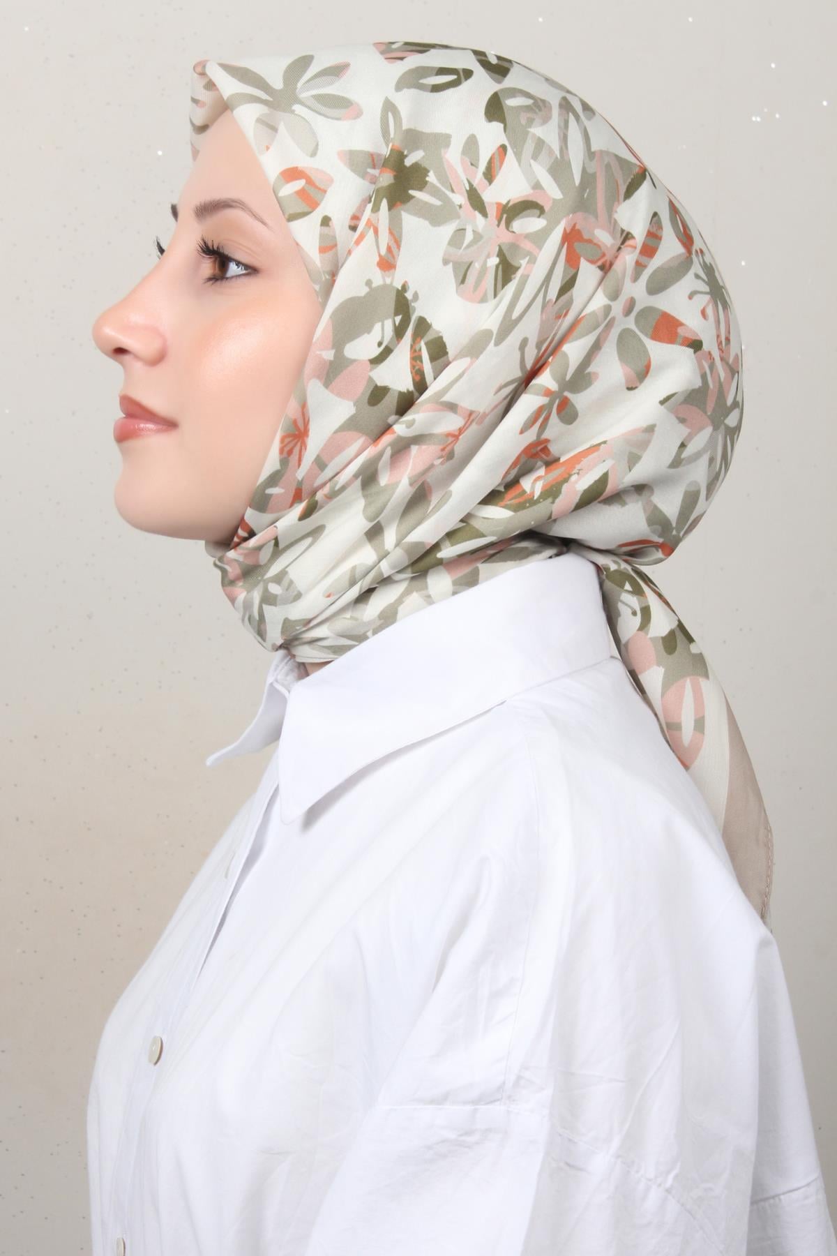 Silk Life Soft Pamuk Eşarp 4134-3 