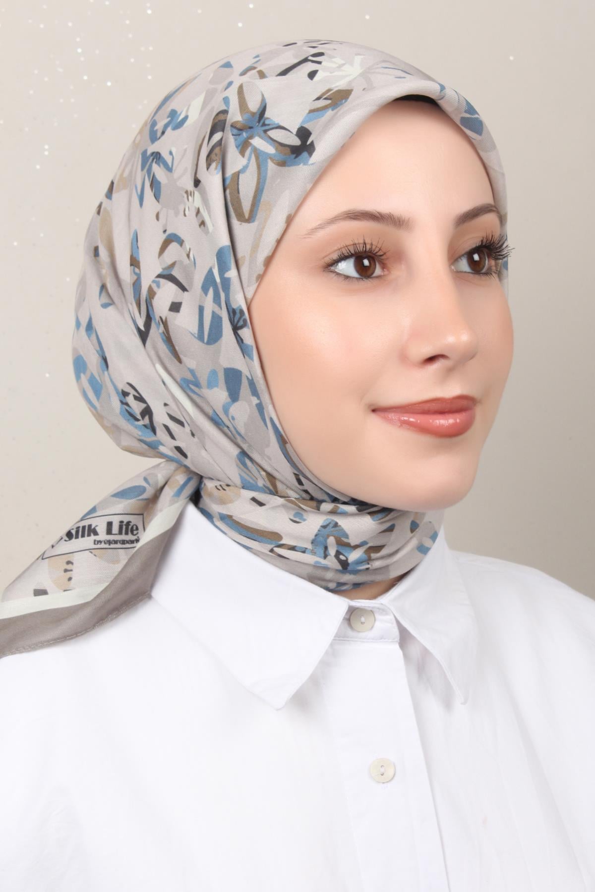Silk Life Soft Pamuk Eşarp 4134-4