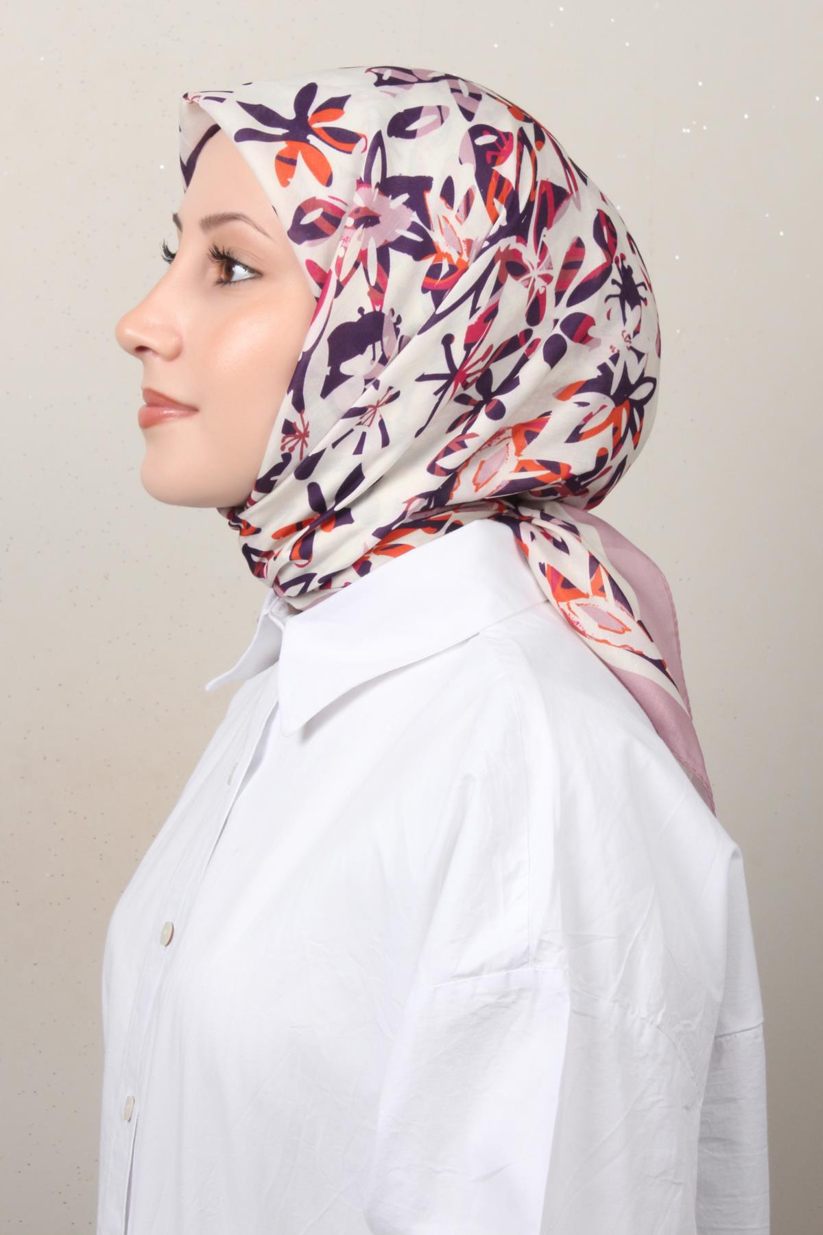 Silk Life Soft Pamuk Eşarp 4134-5