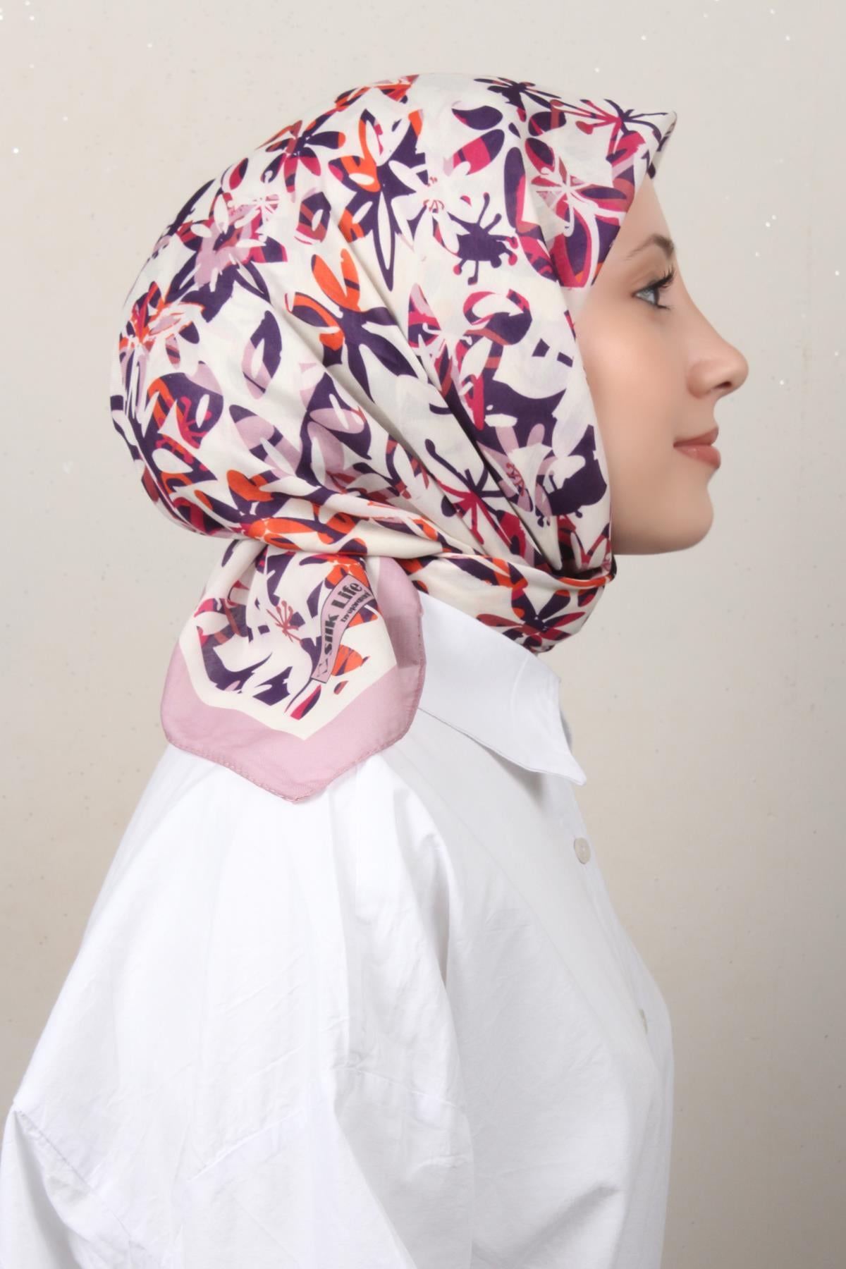 Silk Life Soft Pamuk Eşarp 4134-5