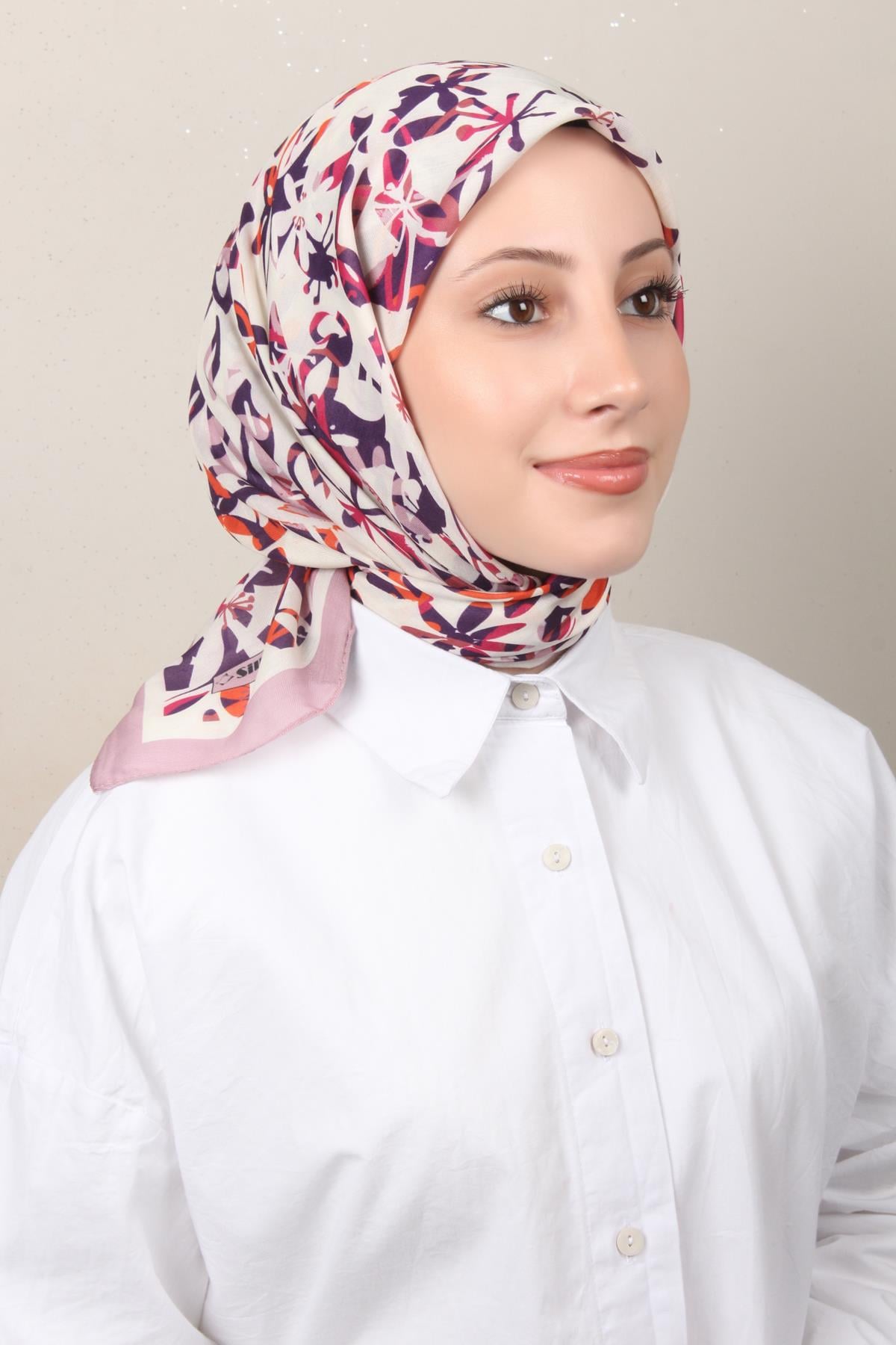 Silk Life Soft Pamuk Eşarp 4134-5