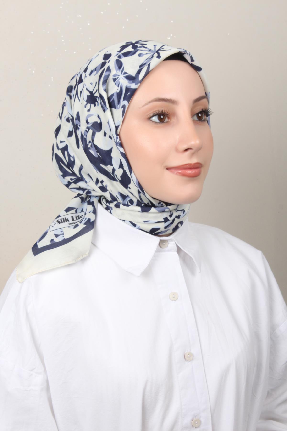 Silk Life Soft Pamuk Eşarp 4134-6