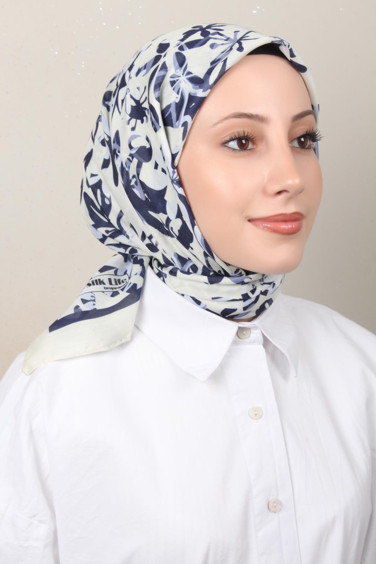 Silk Life Soft Pamuk Eşarp 4134-6