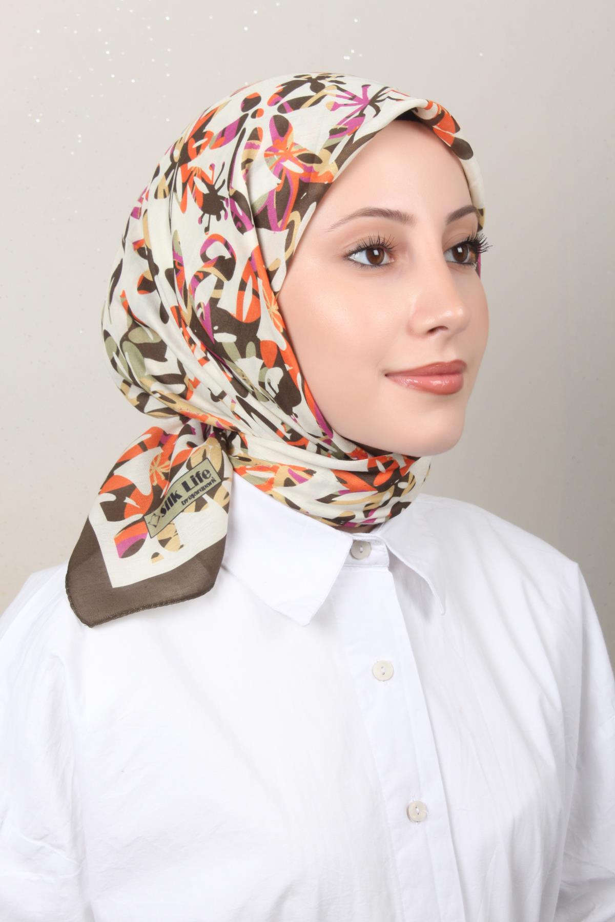 Silk Life Soft Pamuk Eşarp 4134-7