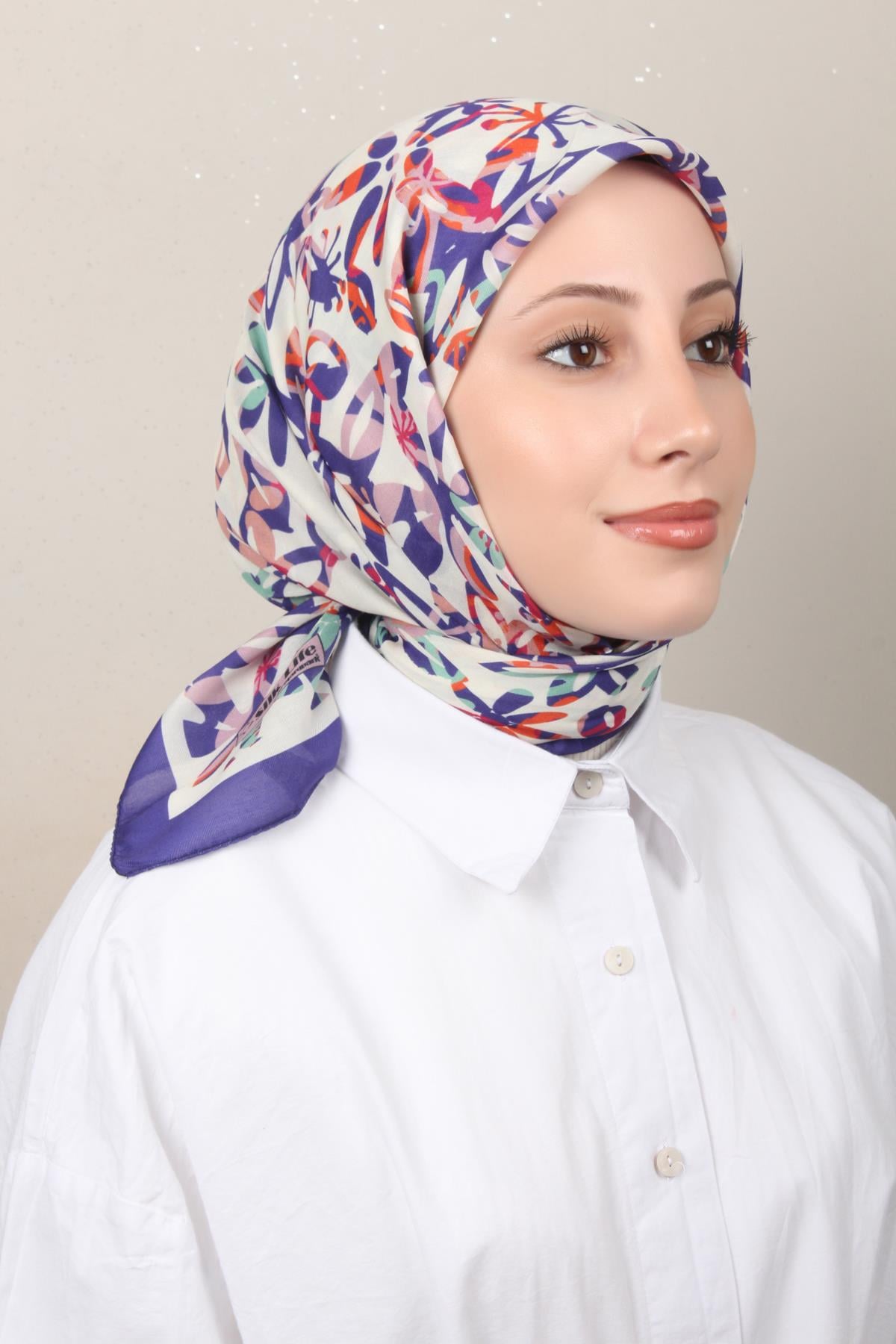 Silk Life Soft Pamuk Eşarp 4134-9